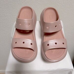 CROCS ICONIC COMFORT Crush Light Pink Sandals